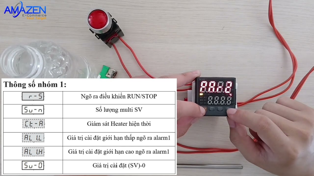 Hướng dẫn đấu nối và cài đặt Bộ điều khiển nhiệt độ Autonics TK4S-14RR | Amazen.com.vn