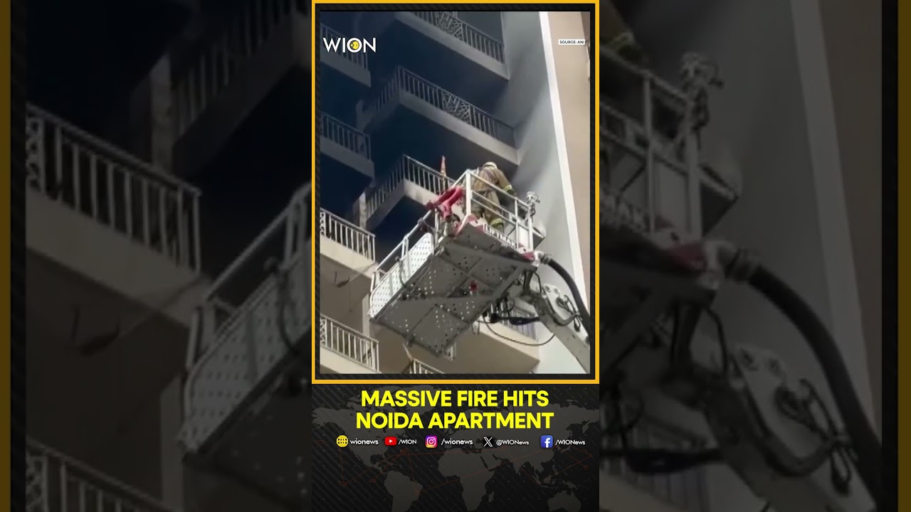 BREAKING: Massive Fire Breaks Out in Apartment at Ivy County in Noida's Sector 75 | WION