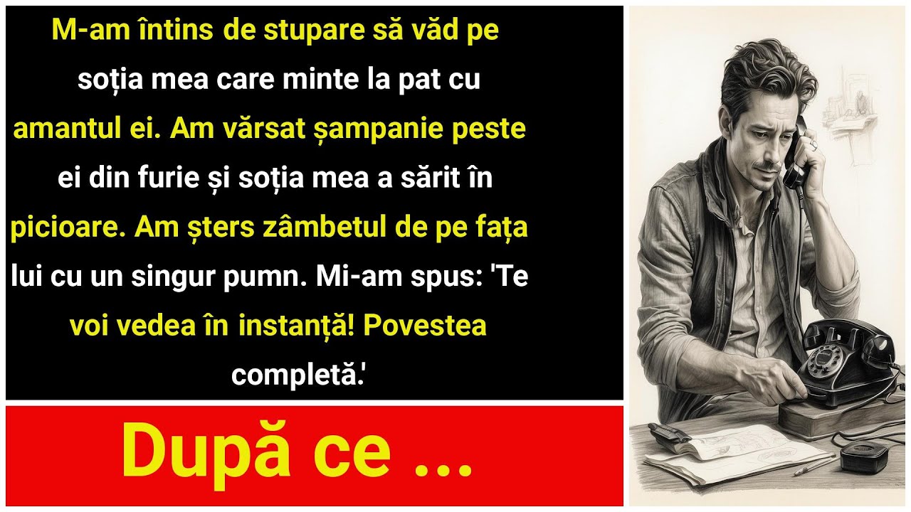 Am fost șocat să o văd pe soția mea infidelă în pat cu amantul ei  Le am turnat șampanie peste ei