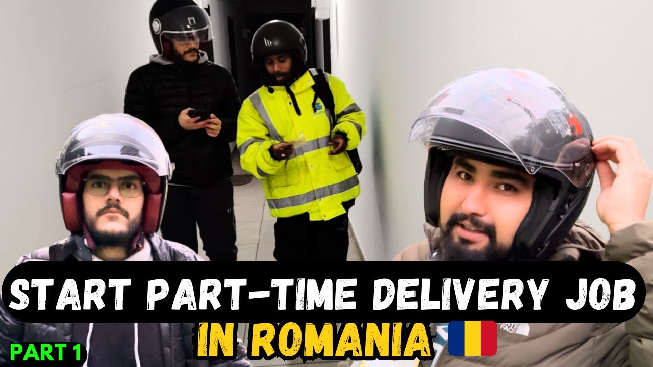 How to Start Part-Time Delivery Job in Romania | First Day Experience 🇷🇴