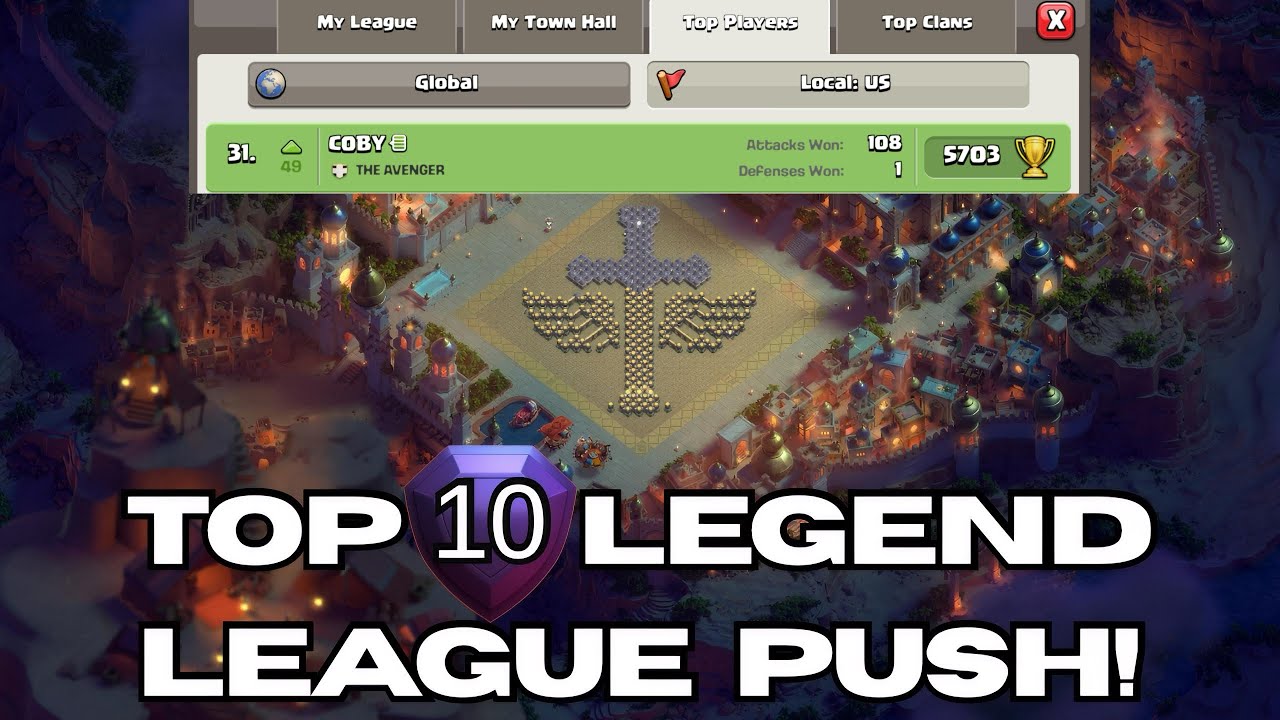 Slowly But Surely Climbing Legend League Leaderboards!
