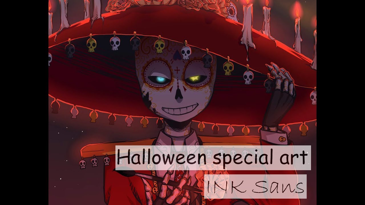 [SpeedPaint] UNDERTALE AU Halloween special art 