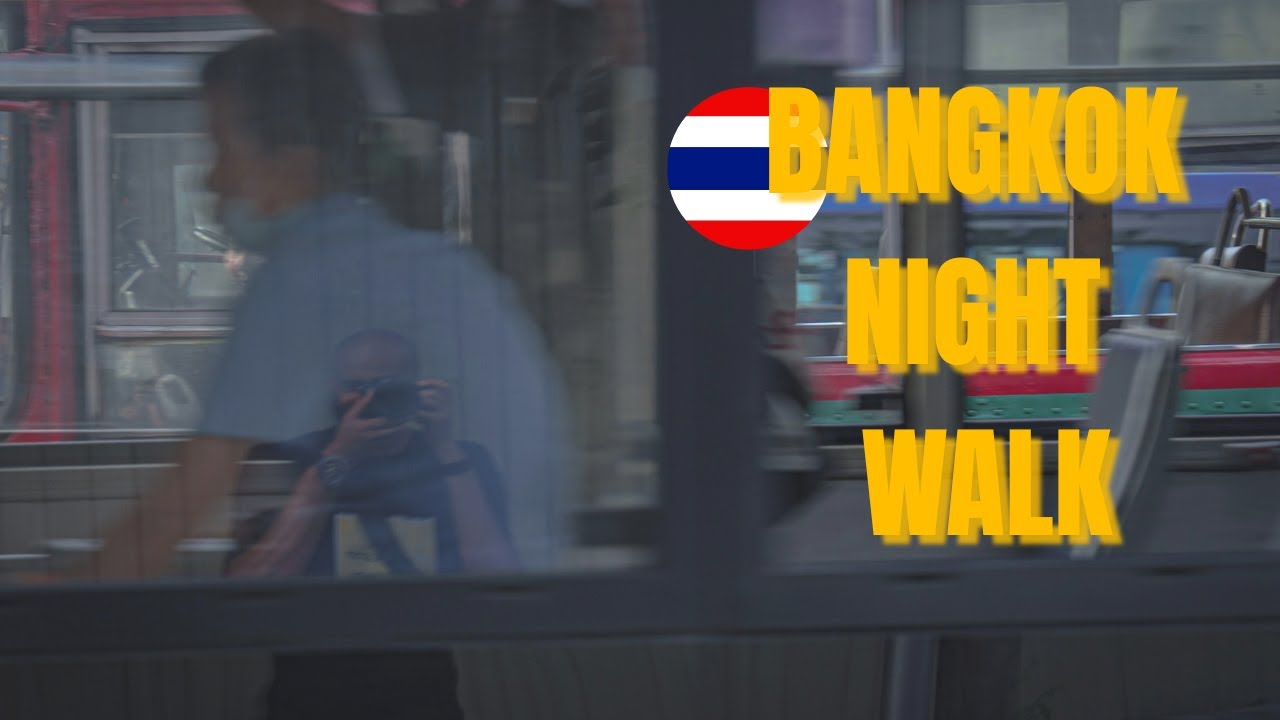 Bangkok night walk🌃 | Street Life, Neon Lights & City Atmosphere