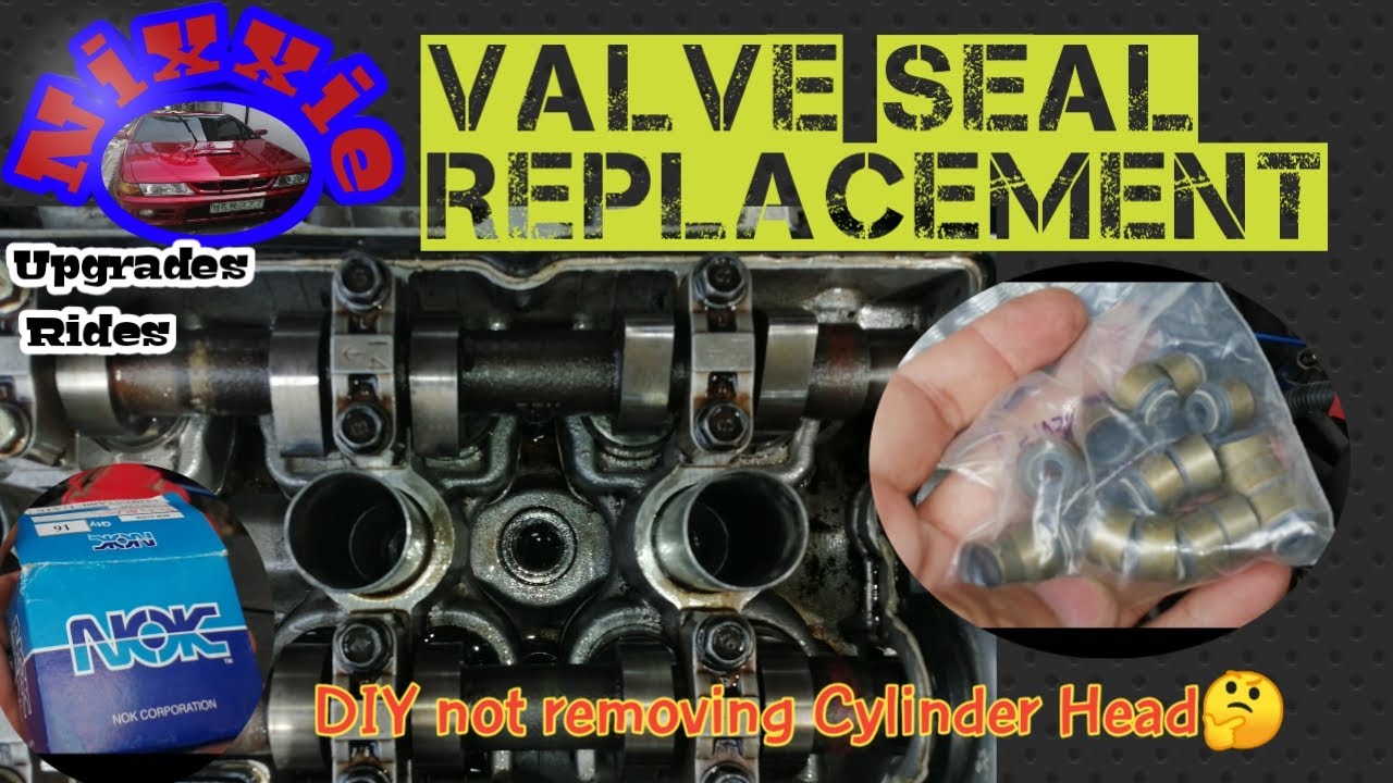 Valve seal replacement DIY not removing Cylinder Head / Ga16 / Nissan Sentra / Blue smoke problem
