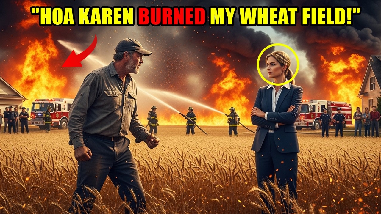 HOA Burned My Wheat Field at Harvest — A Week Later She Walked Into My Courtroom as the Defendant