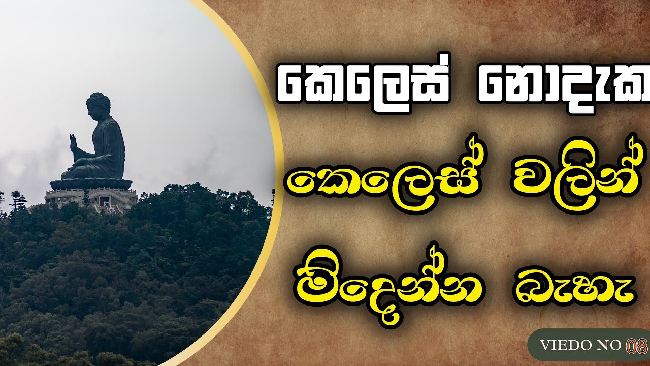 කෙලෙස් නොදැක කෙලෙස් වලින් මිදෙන්න බැහැ.#budubanasinhala  #niwanmaga #darmadesana