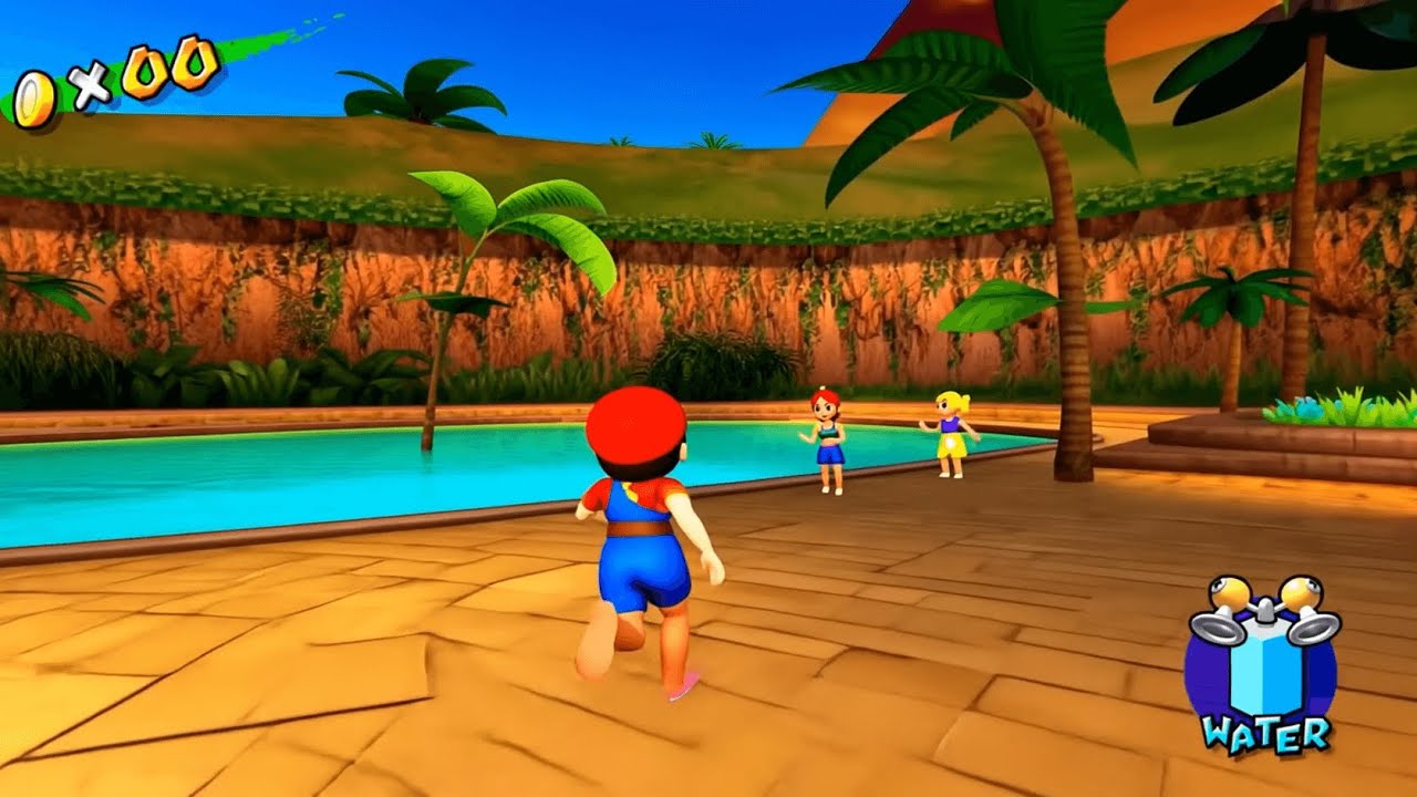 Super Mario Sunshine but it's ruined by AI