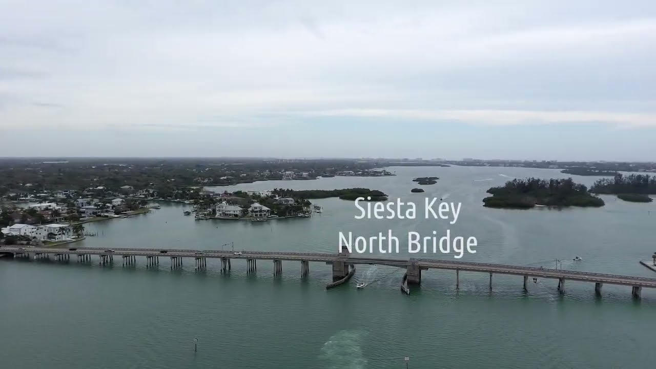 Siesta Key North Bridge Sarasota Bay Florida 