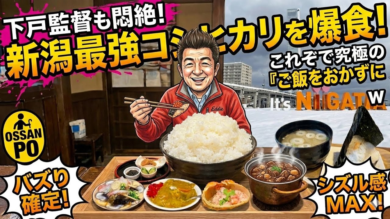 【新潟爆食】米恐怖に反撃！？🍚究極のコシヒカリを食べ尽くす1泊2日。ぽんしゅ館で米だけ注文!?伝説のカレー・のどぐろ寿司・生姜醤油ラーメン・へぎそばまで最強の7選【飯テロ/おっさん歩】