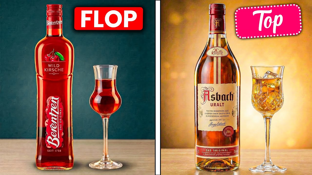 12 bekannte Schnaps-Marken - vom SCHLECHTESTEN bis zum Besten gerankt