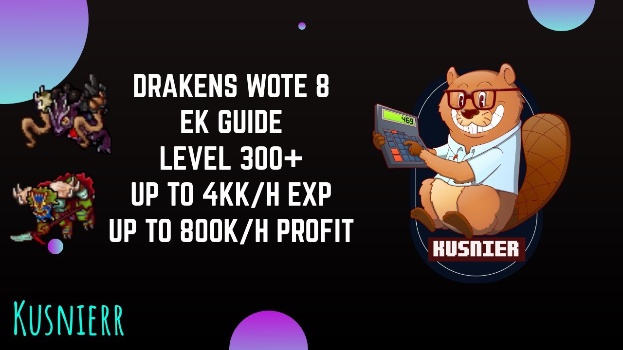 Wote 8 Drakens | 300+ Knight | Tibia
