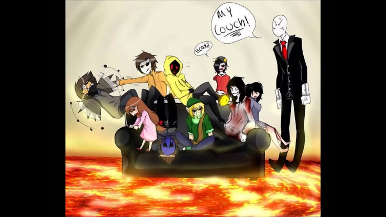 ♥Familia Creepy ♥- Jeff-Jane-Nina-Eyesless Jack-Slenderman-Sally-Ben