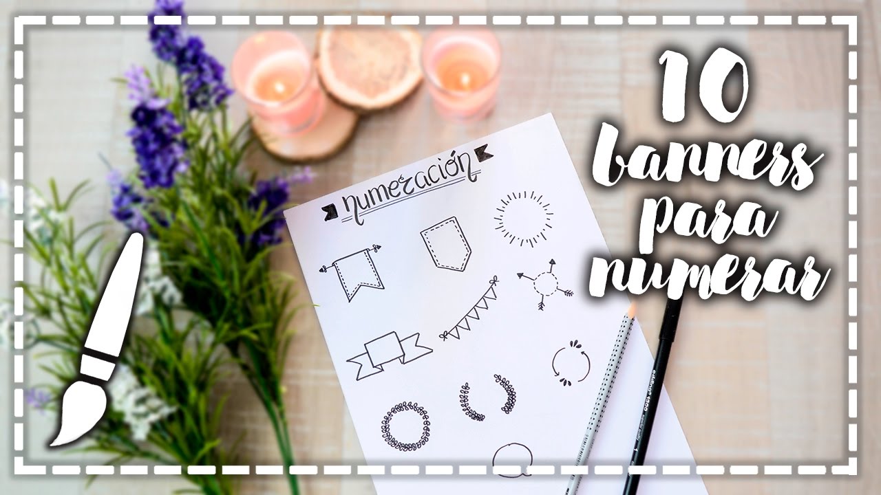 10 Banners para Numerar - A dibujar #04