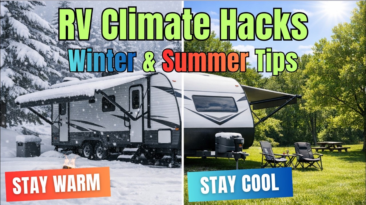RV Climate Control Hacks: Stay Cool in Summer & Warm in Winter | Energy Saving Tips