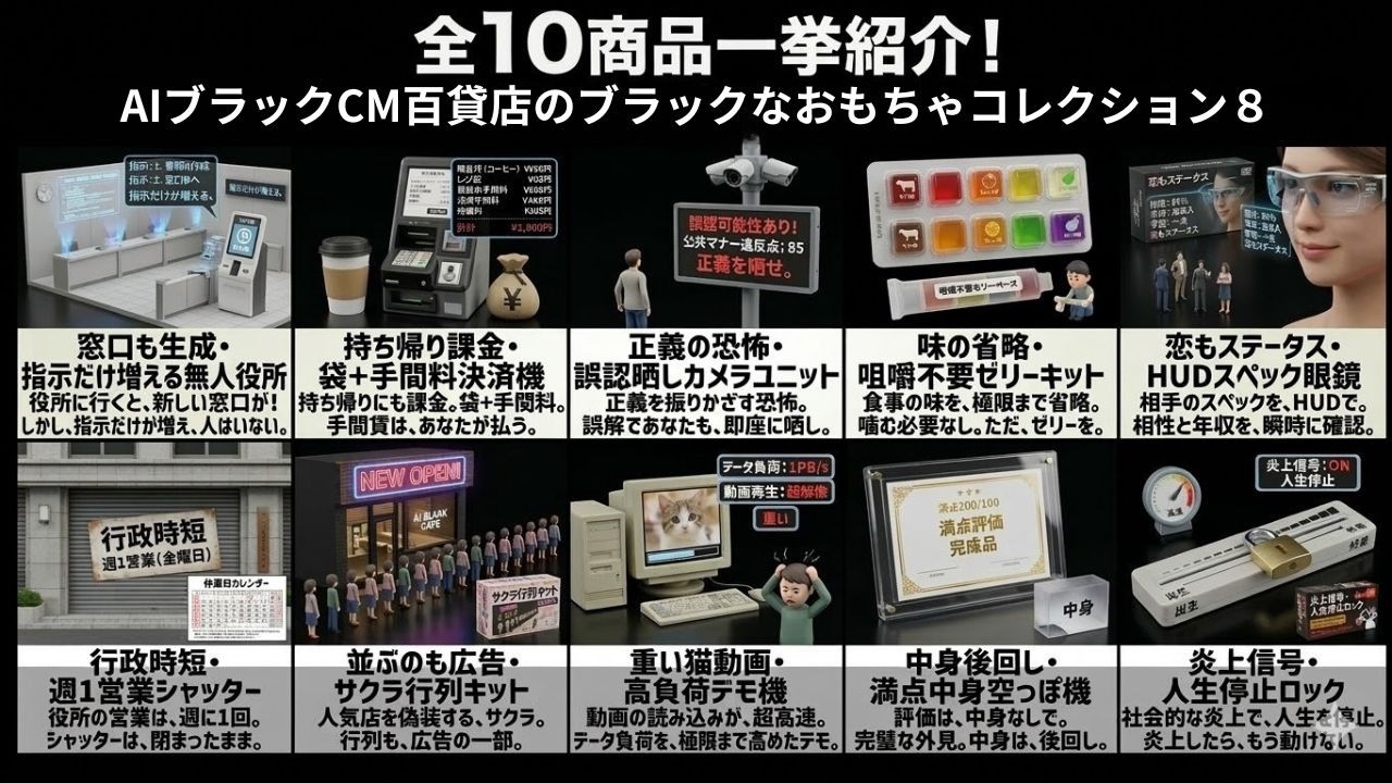 08 AIが作ったブラックなおもちゃCM｜建前崩壊編③
