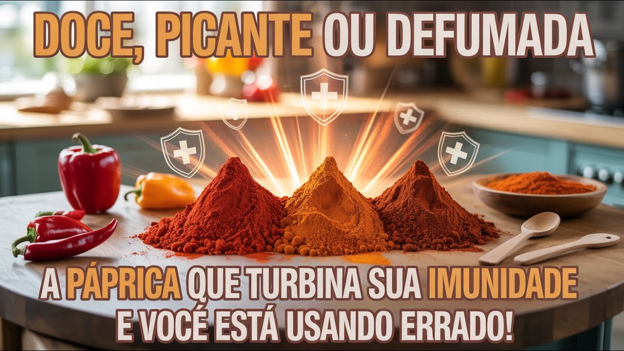 Doce, Picante ou Defumada A Páprica que Turbina sua Imunidade e Você Está Usando Errado!