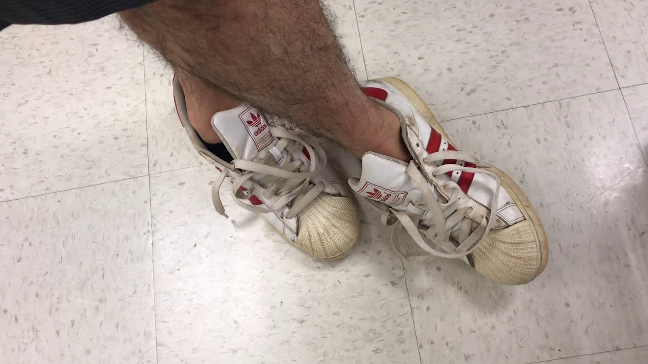 Shopping Wearing My Friend&rsquo;s Hot Adidas Superstar Shoes!