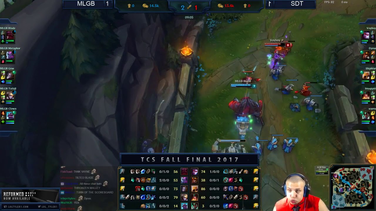 Tyler1 TCS FALL 2017 GRAND FINALS  - SDT Vs MLGB (Game 3)