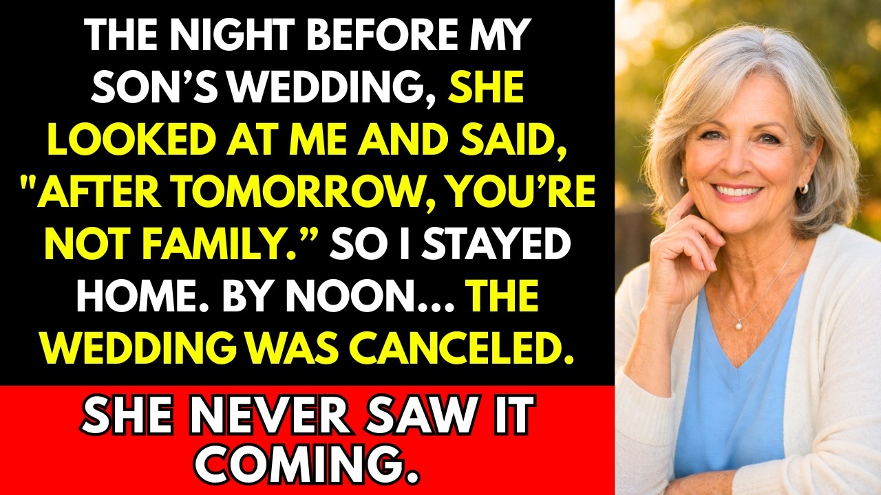 My Daughter-in-Law Said I Wasn’t Family—So I Let the Wedding Expose Her Secret