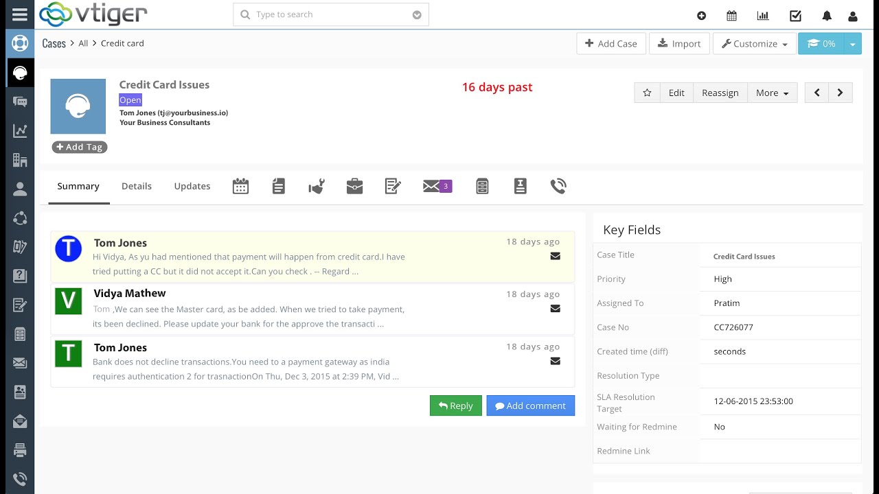 [Vtiger Demo] - Creating an efficient support organization with Vtiger
