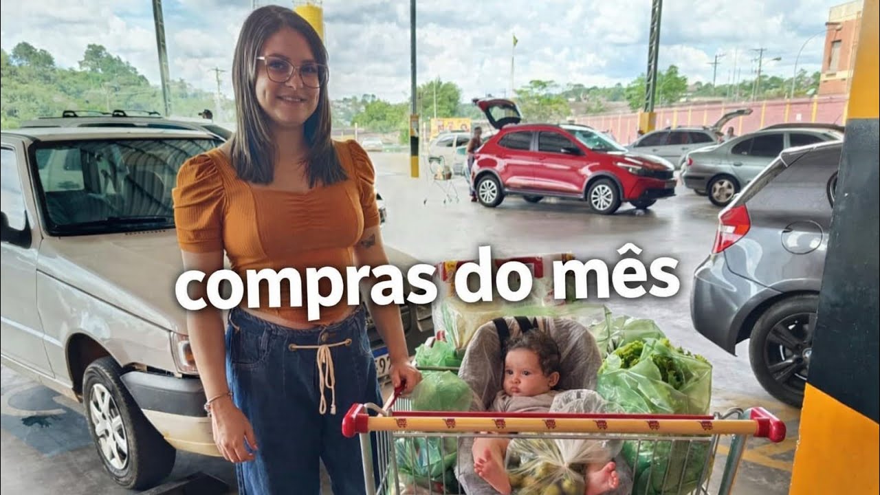 Compras do mês, compras no mercado 🛒