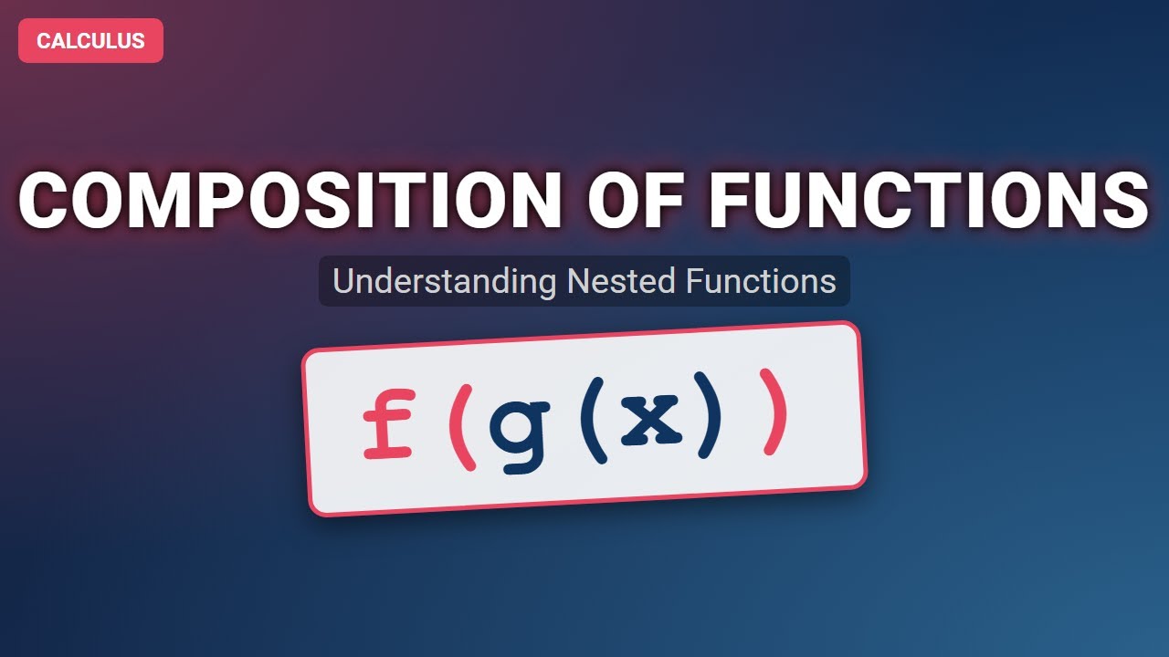 Function Composition Explained! | Learn f(g(x)) Step-by-Step | Calculus Basics