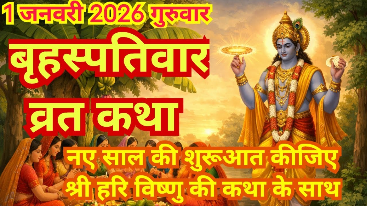 बृहस्पतिवार व्रत कथा | Guruvar Vrat Katha | Brihaspativar Vrat Katha|बृहस्पतिवार व्रत कथा | 1/1/2026