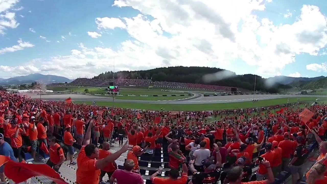 F1 Austria 2018 Max Verstappen tribune  4K 360°
