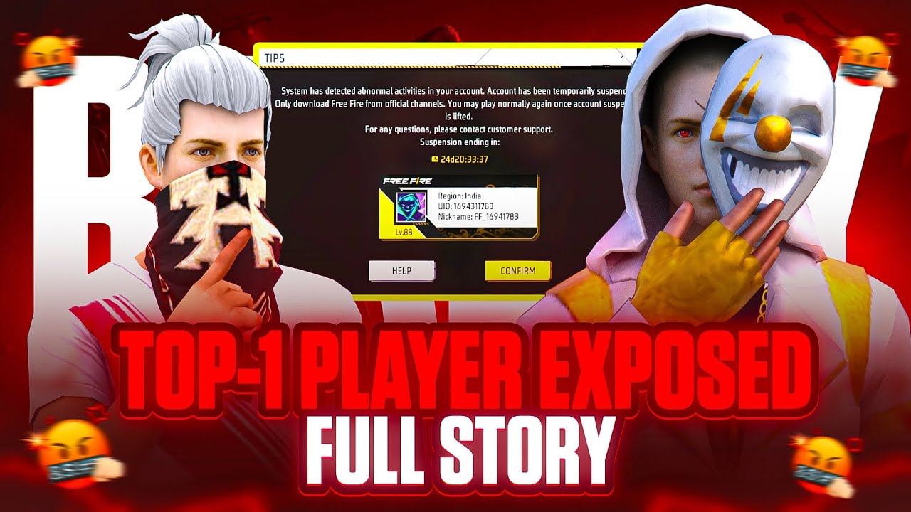TOP 1 PLAYER EXPOSED 😲💥|| WHAT HAPPENED WITH TOP 1 || ID BAN OR WHAT 💥|| FULL DETAILS || #freefire 