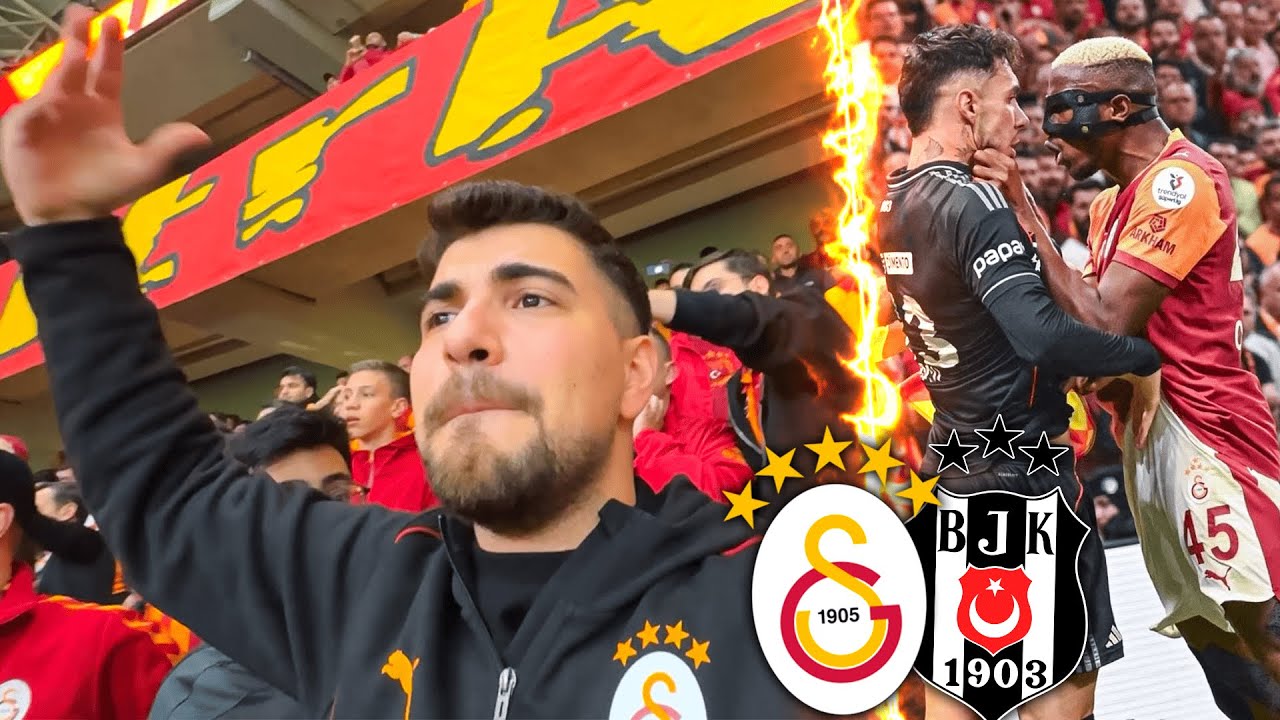 OSIMHEN ÇILDIRDI SAHA KARIŞTI İLKAY ATTI STAD YIKILDI | Galatasaray 1-1 Beşiktaş Stad Vlog