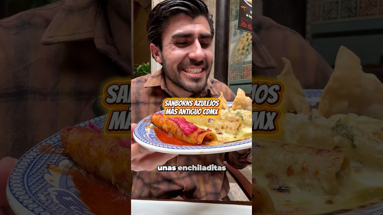 Comiendo en Sanborns Azulejos m&aacute;s Antiguo CDMX #short #shorts #food #foodie #sanborns #cdmx #zocalo
