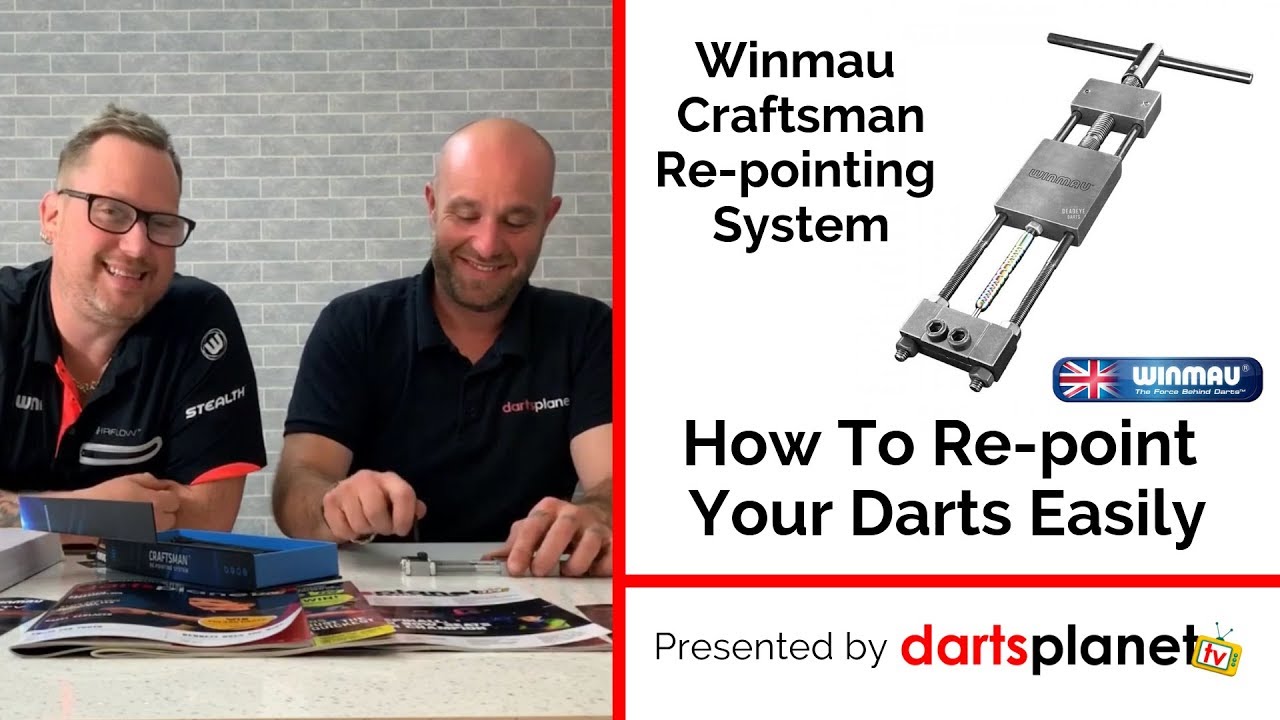 HOW TO REPOINT YOUR DARTS EASILY -  WINMAU CRAFTSMAN RE-POINTING SYSTEM // GIFTED