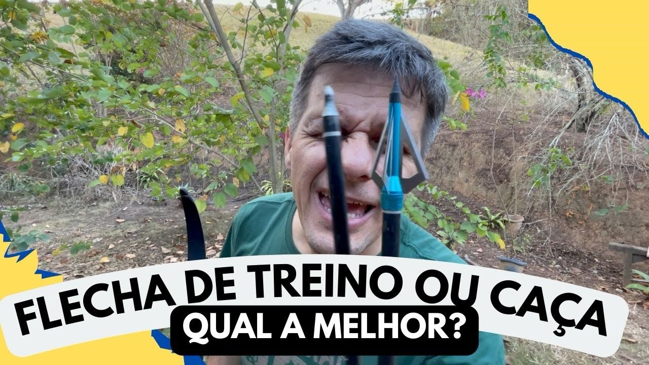 Testando ponta de flecha para caça