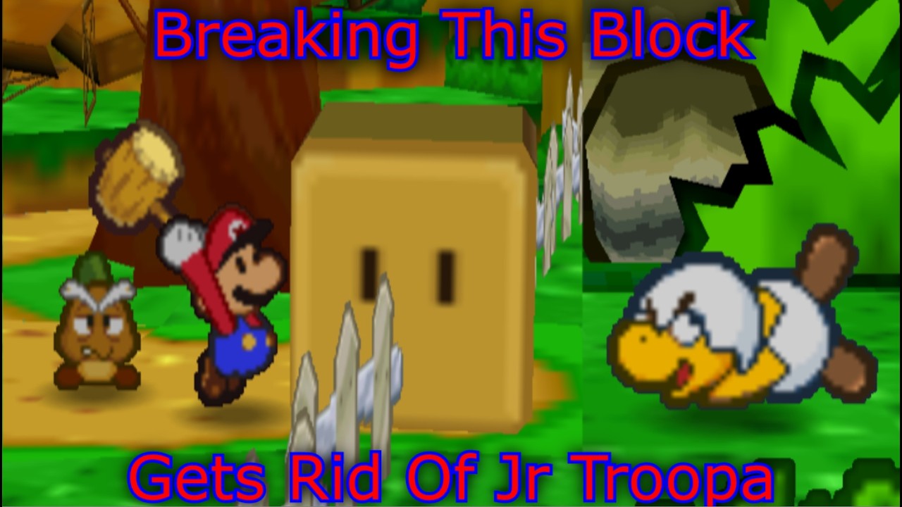 Breaking This Block Gets Rid Of Jr Troopa! Prologue Oddities Part 1 (Sequence Breaking Paper Mario)