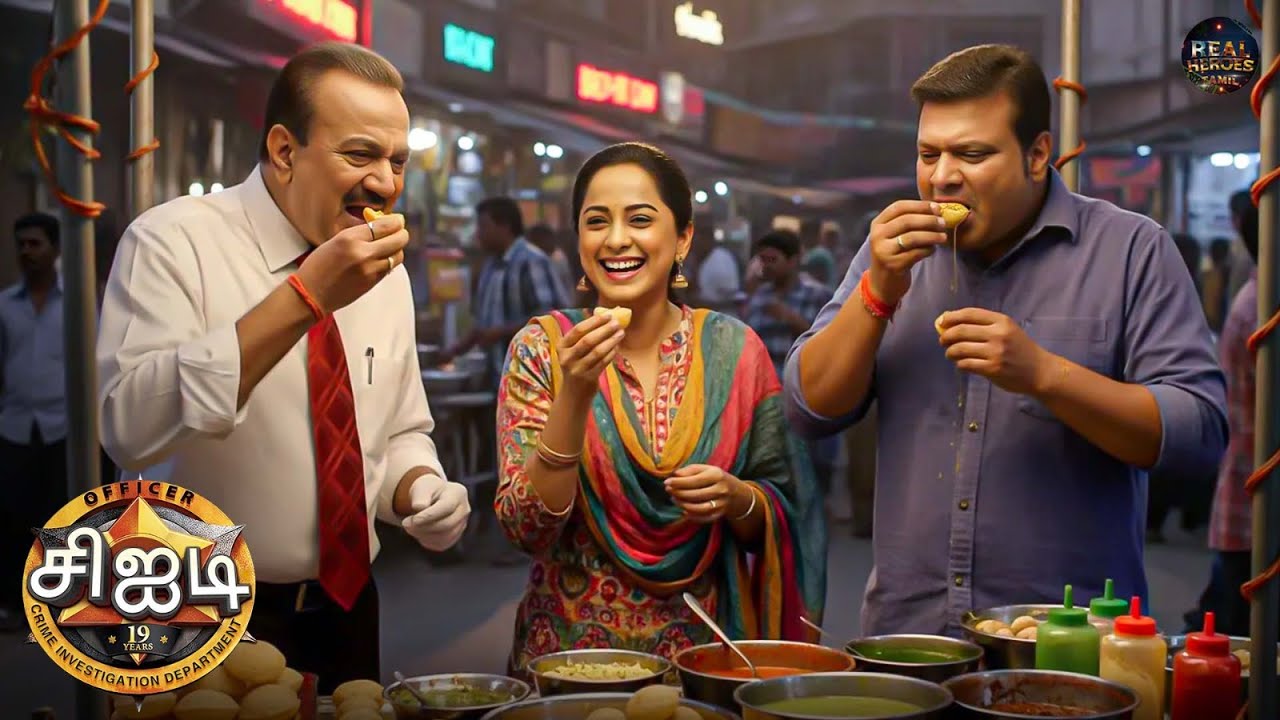 பூர்வி, தயா மற்றும் ஏ.சி.பி இடைவேளையின் போது பானி பூரியை அனுபவிக்கிறார்கள் | Best Of CID Tamil