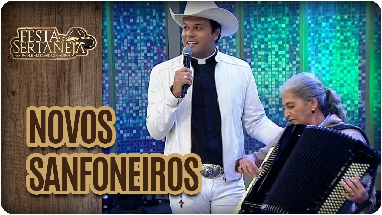 Padre e Teresinha da Plateia tocam Sanfona - Festa Sertaneja com Padre Alessandro Campos (01/09/17)