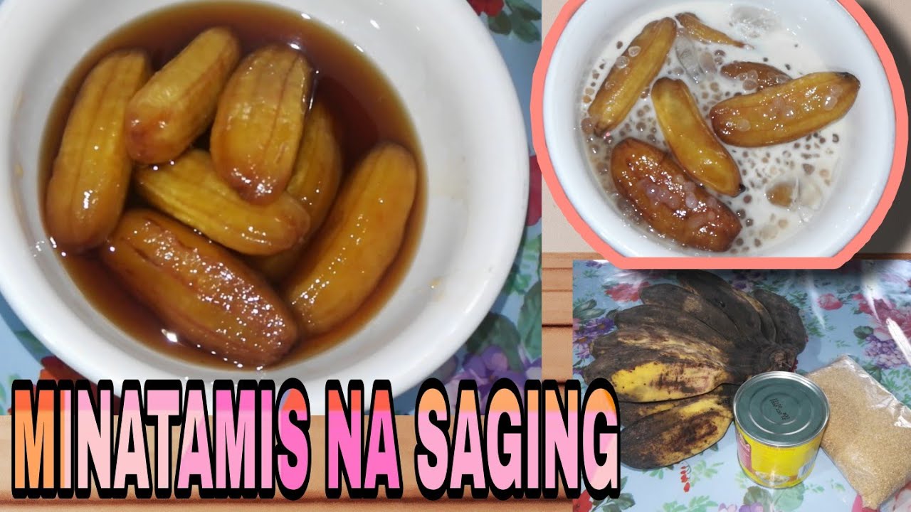 HOW TO COOK MINATAMIS NA SAGING | Simple dessert