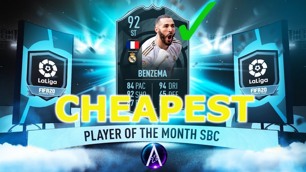 92 Karim Benzema POTM SBC Cheapest Solution!!