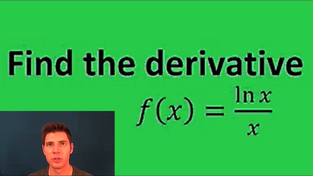 Derivative with ln(x)