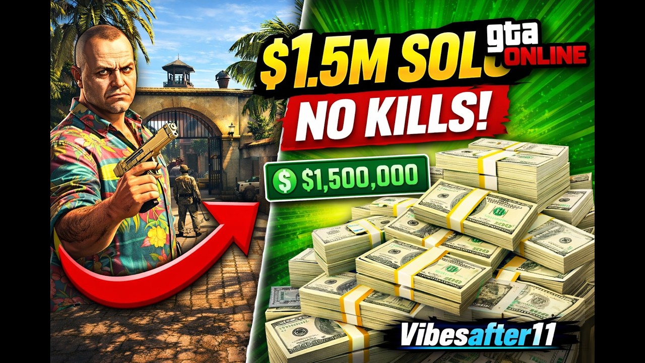 EASIEST Cayo Perico Heist SOLO (No Kills in Compound!) 💰 GTA Online 2026