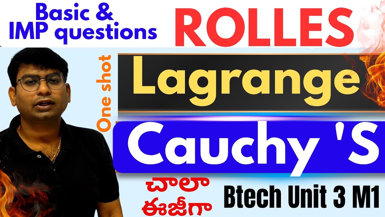 Rolles|lagrange|cauchy|mean value theorem 