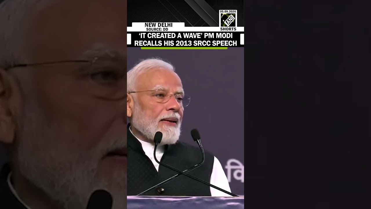 &lsquo;The Speech Created A Wave,&rsquo; PM Modi Recalls His 2013 SRCC Speech