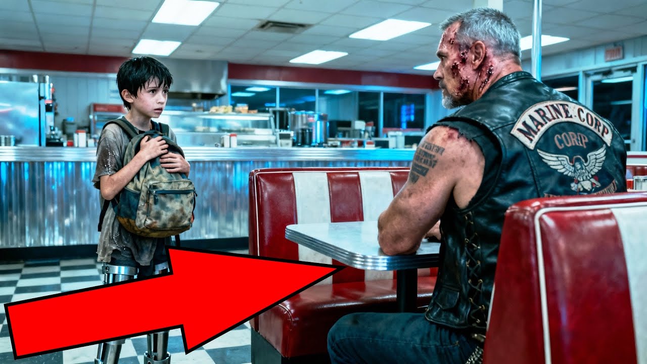 "Can I Sit Here?" Boy On Crutches Asks Biker — The Hells Angel Discovers A Shocking Story