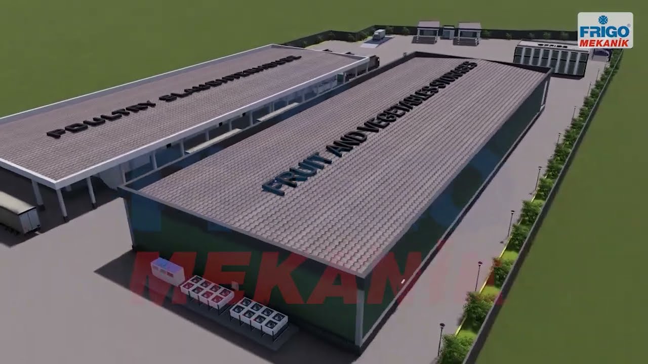 Poultry Slaughterhouse and Fruit Cold Storage Project 3D Model