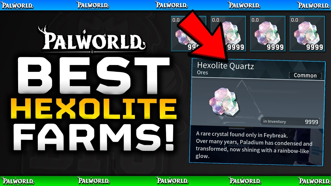 BEST HEXOLITE QUARTS FARMS / Best Farming Base Locations / Palworld Feybreak DLC Update Guide