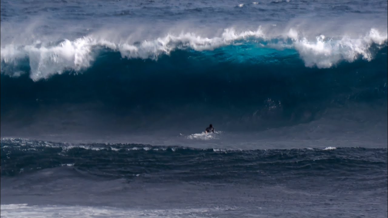 Dodging sets while warming up for the Margaret River Pro