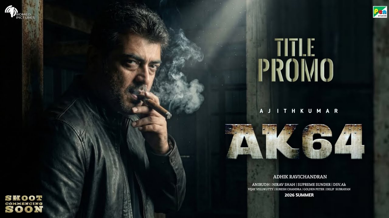 AK64 - Промо-заголовок | Аджит Кумар | Адхик Равичандран | Фотографии Ромео | Пен Студии
