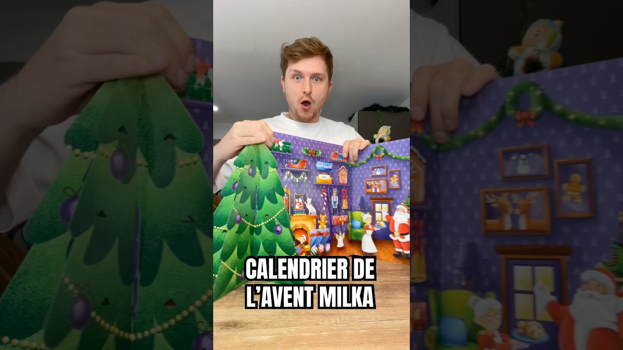 Calendrier de l&rsquo;avent Milka 😍✨ #food #degustation #unboxing #christmas #adventcalendar #milka