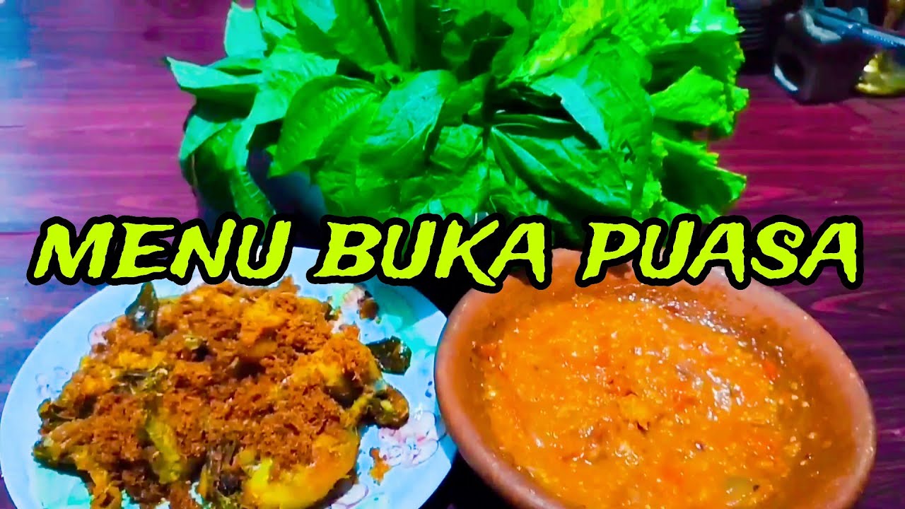 Menu buka puasa hari ini sederhana tp nikmat