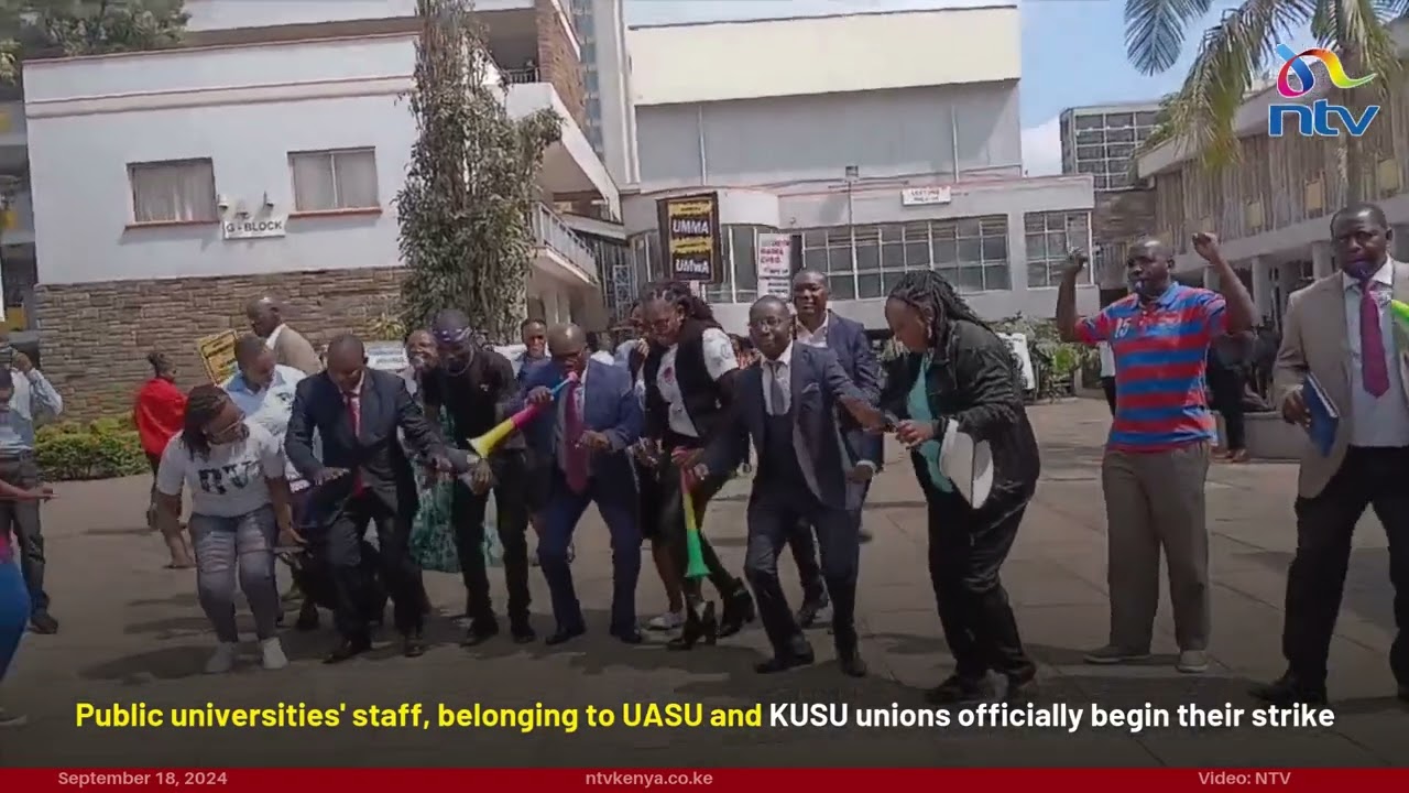 Public universities' staff, belonging to UASU and KUSU unions officially begin their strike